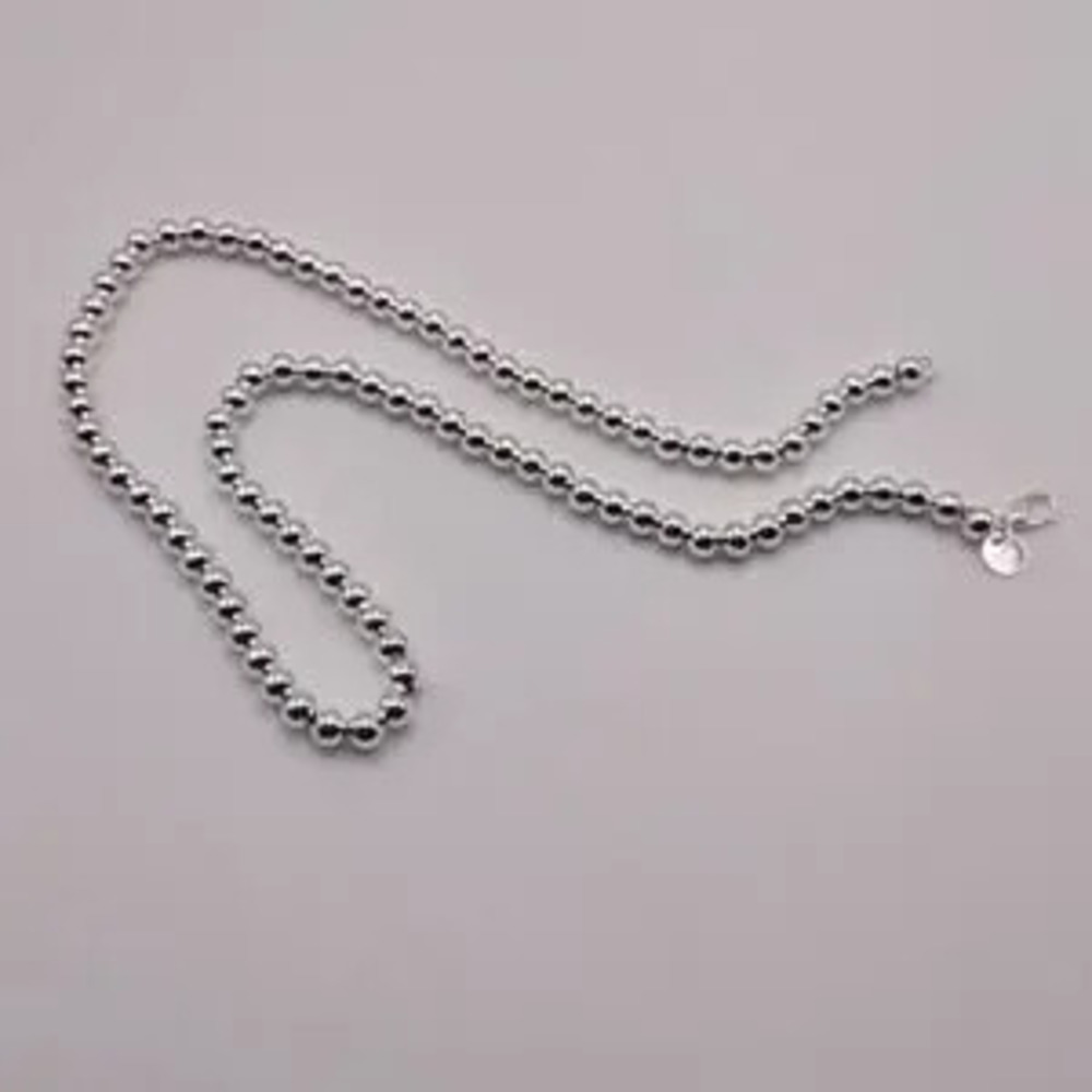 925 Sterling Silver Pearl Necklace Fashion Jewelry Valentine's Birthday Gift New